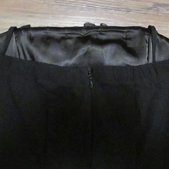 Strapless Empire Waist BodyCon Little Black Dress - Picture 4 of 8